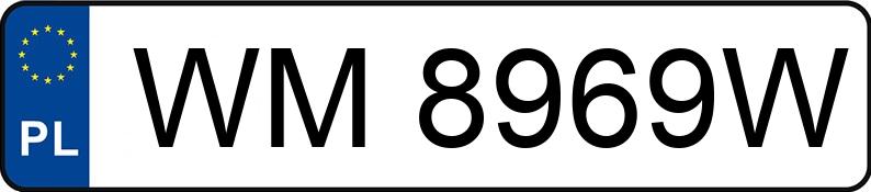 Numer rejestracyjny WM 8969W posiada BMW 530i Kat. MR`01 E39 530i Kat. MR`01 E39 - WM8969W
