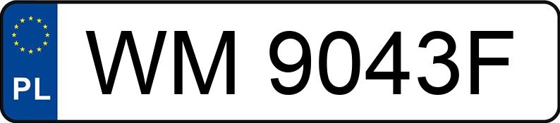 Numer rejestracyjny WM 9043F posiada VOLKSWAGEN Golf V 1.4 MR`03 E4 Entry - WM9043F