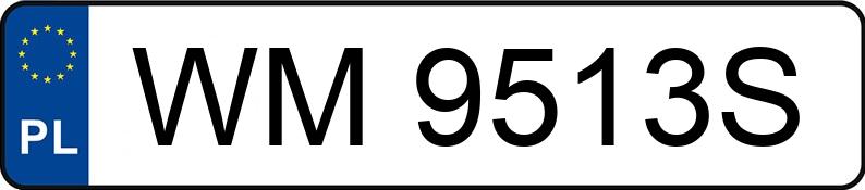 Numer rejestracyjny WM 9513S posiada BMW X4 MR`14 E6 F26 M40i Step - WM9513S