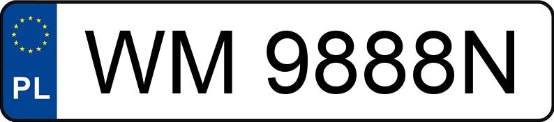 Numer rejestracyjny WM 9888N posiada MERCEDES-BENZ GLK 220 - WM9888N