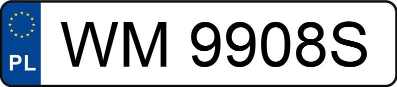 Numer rejestracyjny WM 9908S posiada BMW 316i MR`12 E5 F30 316i MR`12 E5 F30 - WM9908S