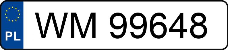 Numer rejestracyjny WM 99648 posiada VOLVO S80 - WM99648
