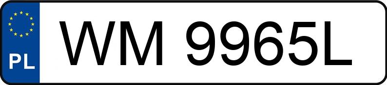 Numer rejestracyjny WM 9965L posiada MAZDA 323F - WM9965L Numer rejestracyjny WM 9965L posiada MAZDA 323F - WM9965L