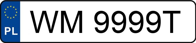 Numer rejestracyjny WM 9999T posiada MERCEDES-BENZ GLE 300 D 4MATIC - WM9999T Numer rejestracyjny WM 9999T posiada MERCEDES-BENZ GLE 300 D 4MATIC - WM9999T