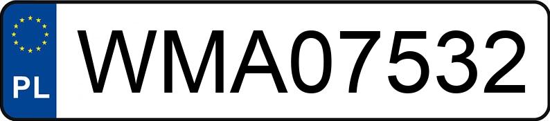 Numer rejestracyjny WMA 07532 posiada BMW 320 D - WMA07532