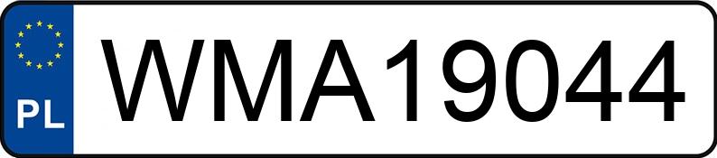 Numer rejestracyjny WMA 19044 posiada TOYOTA RAV4 - WMA19044