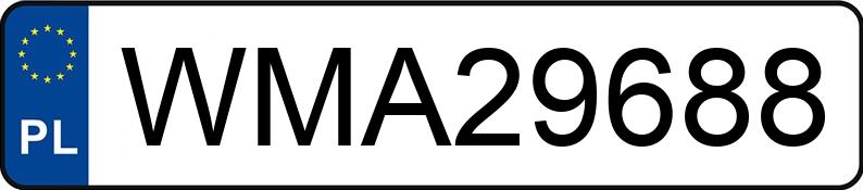 Numer rejestracyjny WMA 29688 posiada AUDI A4 - WMA29688 Numer rejestracyjny WMA 29688 posiada AUDI A4 - WMA29688
