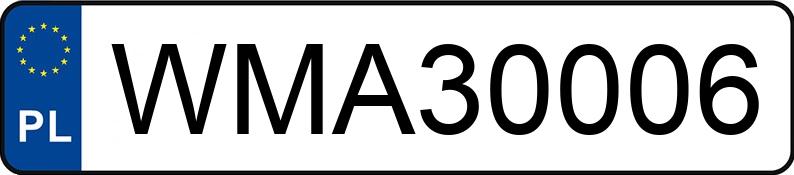 Numer rejestracyjny WMA 30006 posiada OPEL CORSA - WMA30006