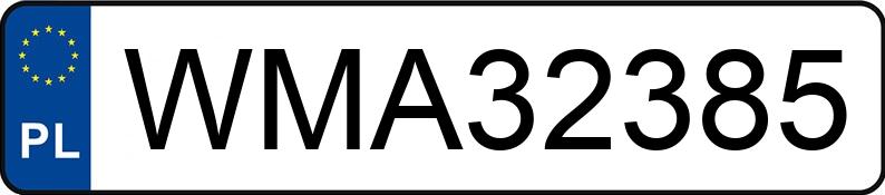Numer rejestracyjny WMA 32385 posiada SKODA OCTAVIA - WMA32385