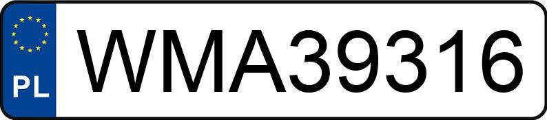 Numer rejestracyjny WMA 39316 posiada FIAT STILO - WMA39316