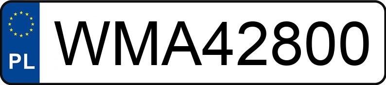 Numer rejestracyjny WMA 42800 posiada OPEL ASTRA - WMA42800