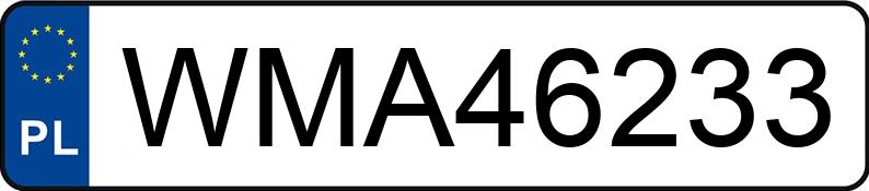 Numer rejestracyjny WMA 46233 posiada OPEL CORSA - WMA46233 Numer rejestracyjny WMA 46233 posiada OPEL CORSA - WMA46233