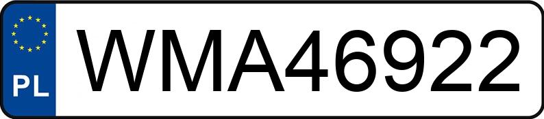 Numer rejestracyjny WMA 46922 posiada DACIA DUSTER - WMA46922