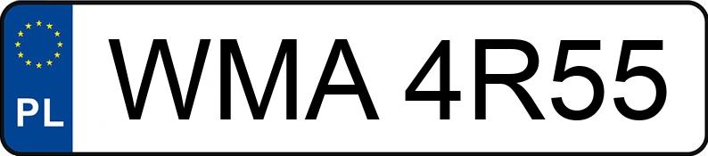 Numer rejestracyjny WMA 4R55 posiada RENAULT S 110.08 7.5t S 110.08 - WMA4R55