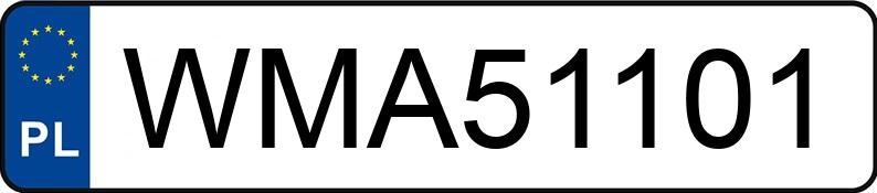 Numer rejestracyjny WMA 51101 posiada TOYOTA C-HR HYBRID - WMA51101