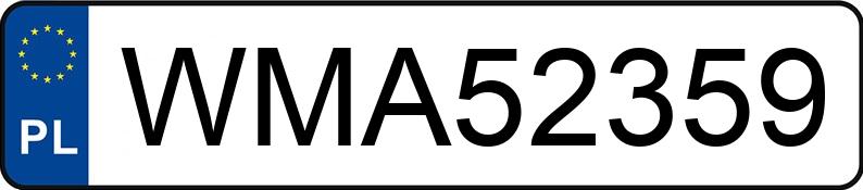 Numer rejestracyjny WMA 52359 posiada DODGE CALIBER - WMA52359