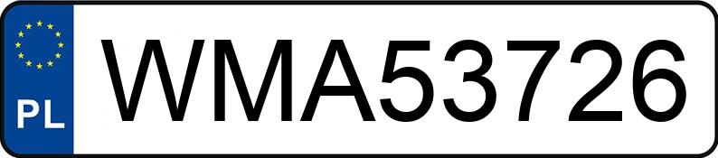 Numer rejestracyjny WMA 53726 posiada BMW 520 Diesel MR`03 E3 E60 520 Diesel MR`03 E3 E60 - WMA53726