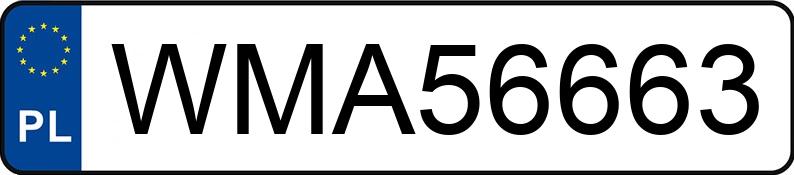 Numer rejestracyjny WMA 56663 posiada VOLKSWAGEN up! 1.0 TSI MR`17 E6d GTI - WMA56663