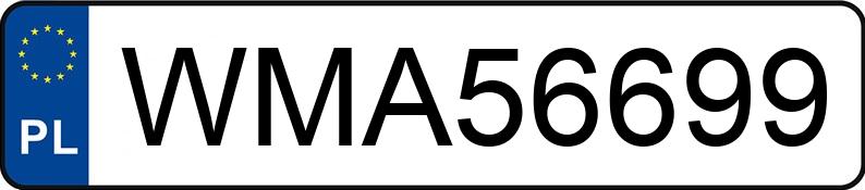 Numer rejestracyjny WMA 56699 posiada AUDI A3 2.0 TDi DPF MR`12 E5 8V Ambition - WMA56699