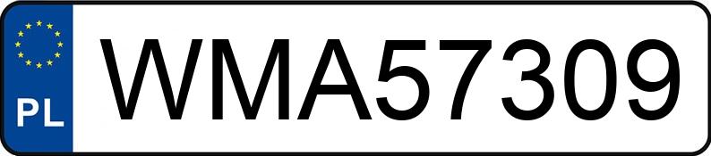 Numer rejestracyjny WMA 57309 posiada OPEL ASTRA GTC - WMA57309 Numer rejestracyjny WMA 57309 posiada OPEL ASTRA GTC - WMA57309