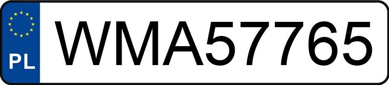 Numer rejestracyjny WMA 57765 posiada BMW 520 Diesel MR`21 E6c/d G30 xDrive Steptronic - WMA57765