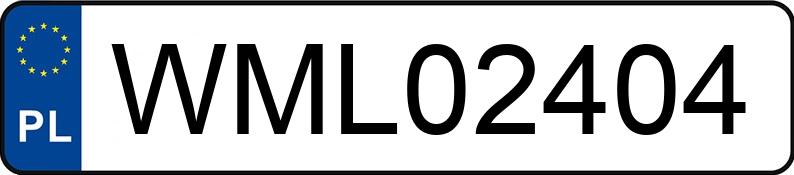 Numer rejestracyjny WML 02404 posiada AUDI A4 2.0 Kat. MR`00 E3 8E A4 2.0 Kat. MR`00 E3 8E - WML02404
