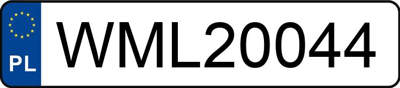 The registration number WML 20044 has SKODA Superb 2.0 TDI MR`02 E4 Elegance - WML20044