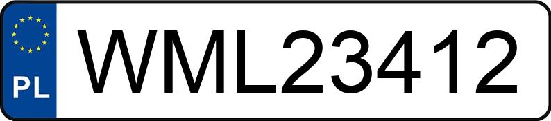 Numer rejestracyjny WML 23412 posiada OPEL ASTRA - WML23412