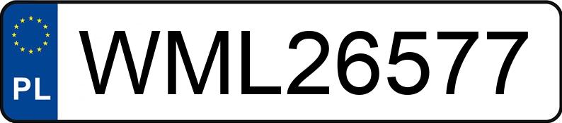 Numer rejestracyjny WML 26577 posiada AUDI A4 1.8 Kat. MR`00 E3 8E - WML26577