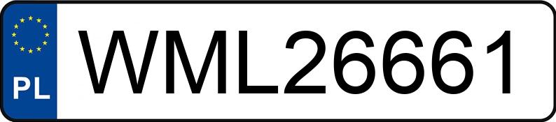 Numer rejestracyjny WML 26661 posiada MERCEDES-BENZ S 63 AMG MR`13 E5 222 S 63 AMG MR`13 E5 222 - WML26661