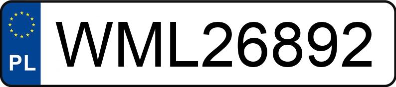 Numer rejestracyjny WML 26892 posiada VOLVO V50 - WML26892