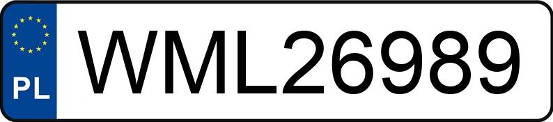 Numer rejestracyjny WML 26989 posiada BMW 540 - WML26989