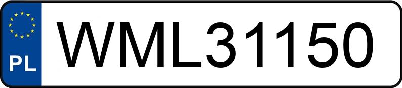 Numer rejestracyjny WML 31150 posiada MERCEDES-BENZ E 250 - WML31150