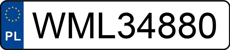 Numer rejestracyjny WML 34880 posiada FORD KUGA - WML34880