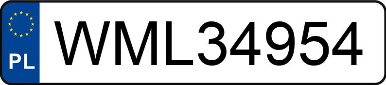 Numer rejestracyjny WML 34954 posiada BMW 330i MR`19 E6d G20 Steptronic - WML34954