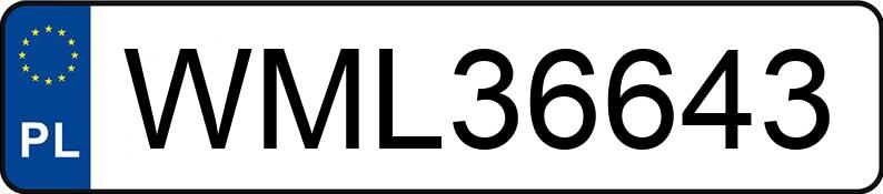 Numer rejestracyjny WML 36643 posiada MERCEDES-BENZ CLS 55 AMG MR`04 E3 219 AMG - WML36643