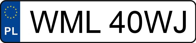 Il numero di registrazione WML 40WJ ha OPEL Astra Classic III MR`10 E5 Astra Classic III MR`10 E5 - WML40WJ
