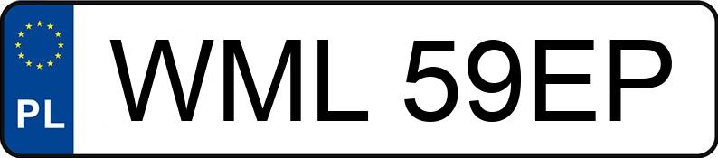 Numer rejestracyjny WML 59EP posiada OPEL VECTRA-C - WML59EP