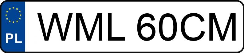 Numer rejestracyjny WML 60CM posiada BMW 635 E24 M CSi - WML60CM