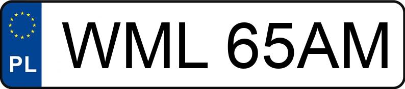 Numer rejestracyjny WML 65AM posiada FSO-WARSZAWA POLONEZ ATU - WML65AM