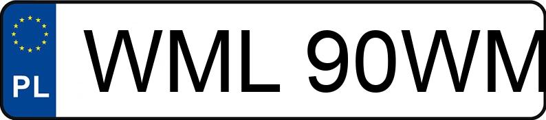 Numer rejestracyjny WML 90WM posiada SEAT Alhambra 2.0 TDI MR`00 E4 7MS Stylance - WML90WM