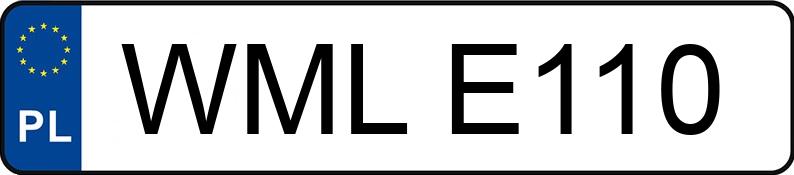 Numer rejestracyjny WML E110 posiada FIAT Marea 1.6 16V Kat. 100 SX - WMLE110