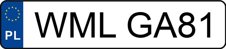 O número de registro WML GA81 tem VOLKSWAGEN Polo III SDI MR`94 E2 64 - WMLGA81