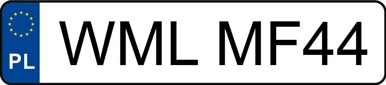 Numer rejestracyjny WML MF44 posiada BMW 316 1.6 KAT - WMLMF44