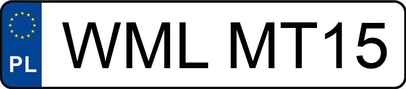 Numer rejestracyjny WML MT15 posiada PEUGEOT 206 1.4 HDI MR`03 E3 Oxygene 70 - WMLMT15