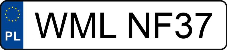 Numer rejestracyjny WML NF37 posiada RENAULT R7822 - WMLNF37