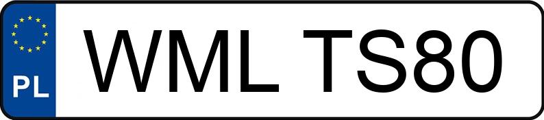 Numer rejestracyjny WML TS80 posiada VOLKSWAGEN Golf IV 1.6 MR`97 Basis - WMLTS80