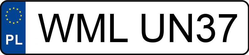 Numer rejestracyjny WML UN37 posiada TOYOTA COROLLA - WMLUN37