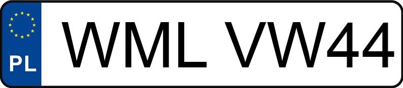 Numer rejestracyjny WML VW44 posiada AUDI A6 2.7 TDi Kat. MR`04 E4 4F A6 2.7 TDi Kat. MR`04 E4 4F - WMLVW44