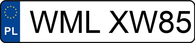 Numer rejestracyjny WML XW85 posiada FSO-WARSZAWA POLONEZ - WMLXW85